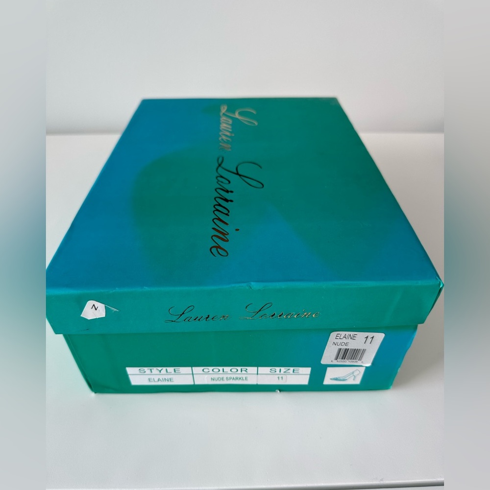 NWT + Box | Lauren Lorraine Elaine Embellished Pump | Nude | 11M - Picture 6 of 7